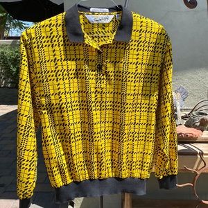 Vintage DVF Houndstooth Blouse